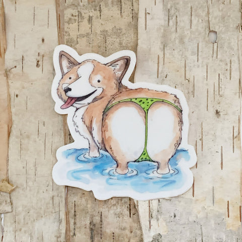 Corgi Wilderness Sticker