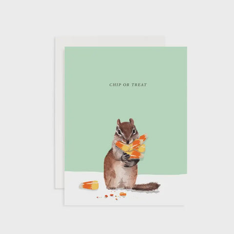 Chip or Treat Halloween Greeting Card