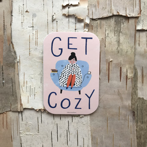 Get Cozy Vinyl Sticker