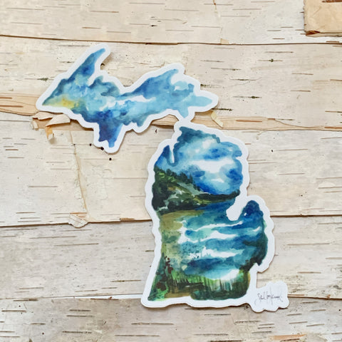 Lake Michigan Watercolor Sticker