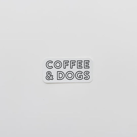 Coffee and Dogs Sticker