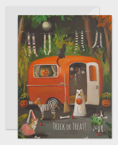 The Dogs Of Halloween Card