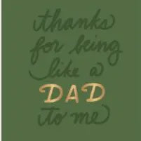 Thanks For Being Like A Dad To Me Card Paper Source