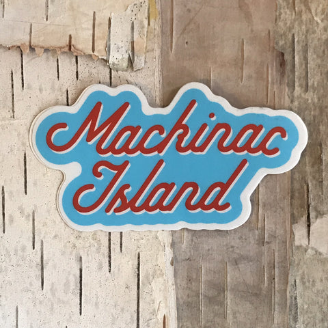 Mackinac Island Retro Sticker