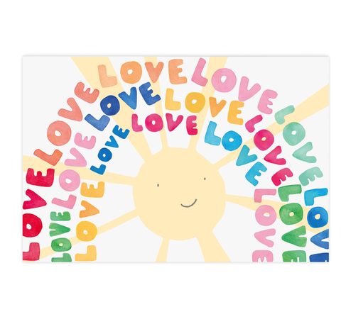 Love Rainbow Postcard