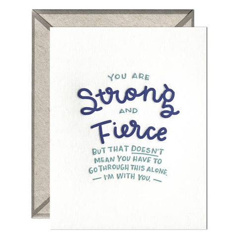 You Are Strong and Fierce Card