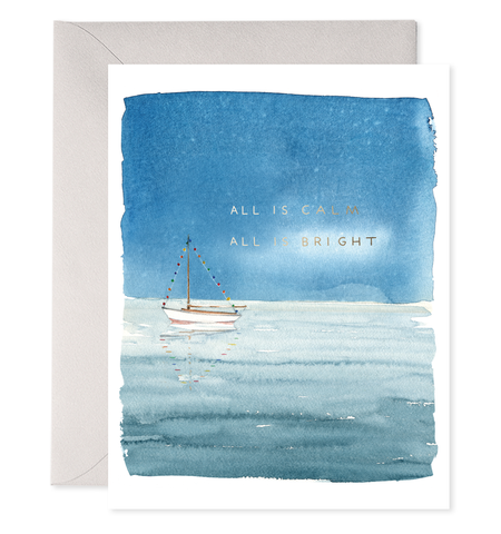 Holiday Sailboat Card E. Frances